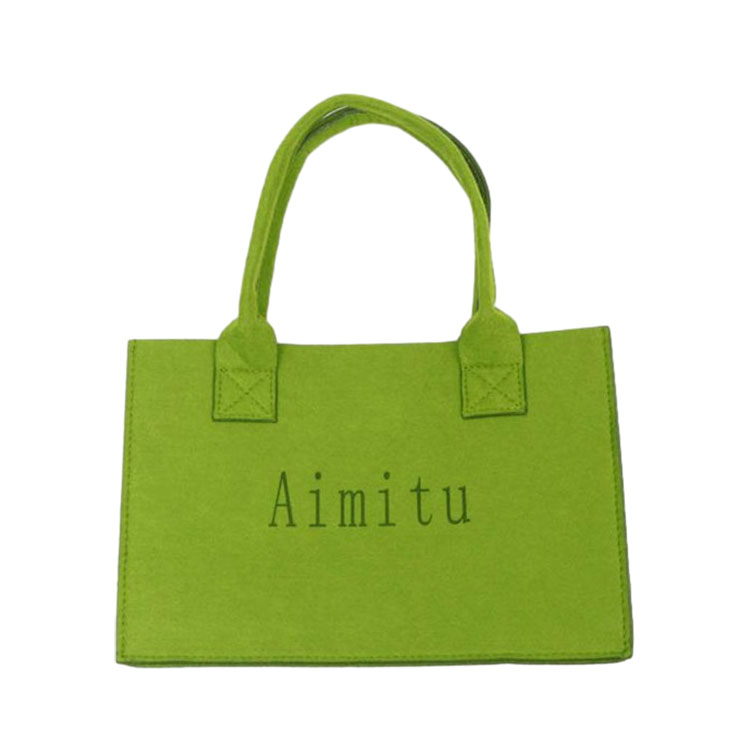 Trykt Alphabet Filt Tote Bag