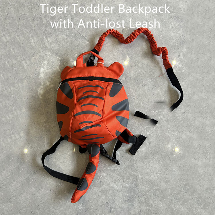 Tiger toddler rygsæk med anti-tabt rem